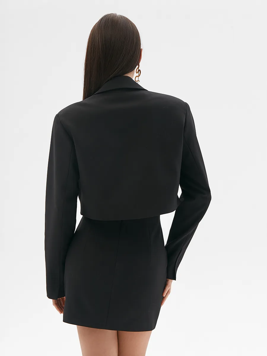 фото Платье-пиджак черное