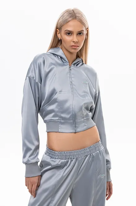 изображение SILVER SATIN  HOODIE