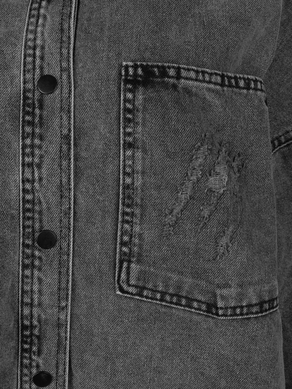 картинка Рубашка джинсовая серая