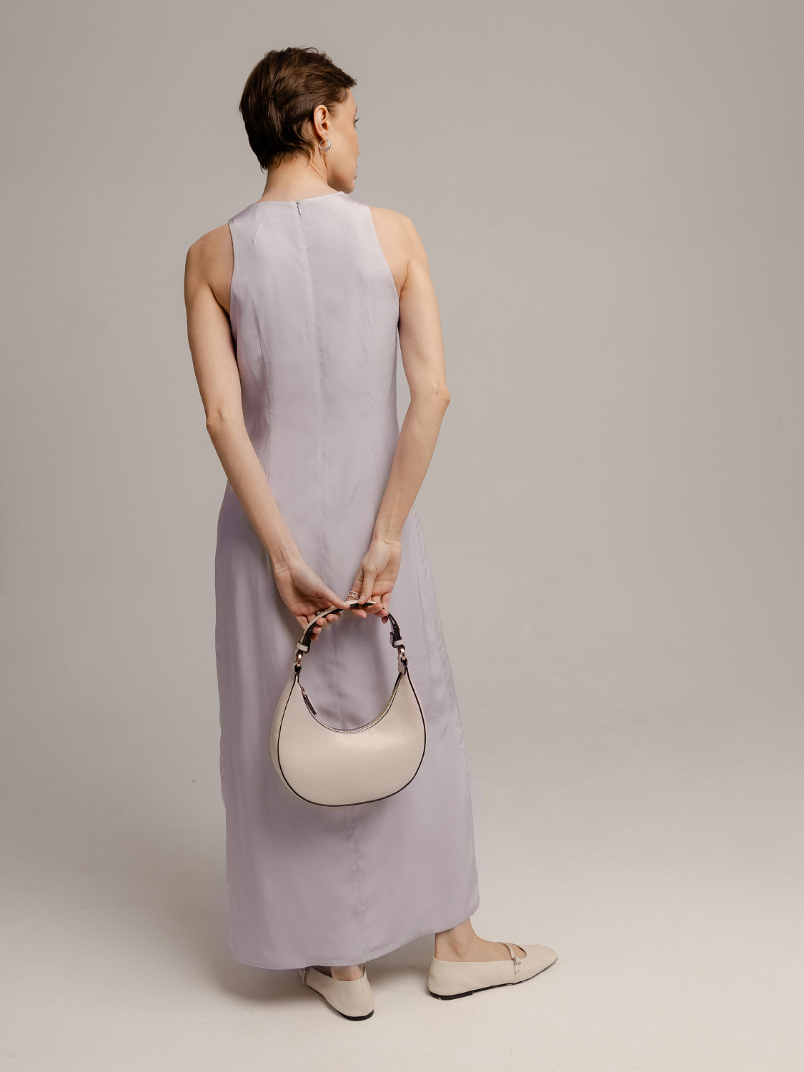 изображение Платье-макси фиолетовое