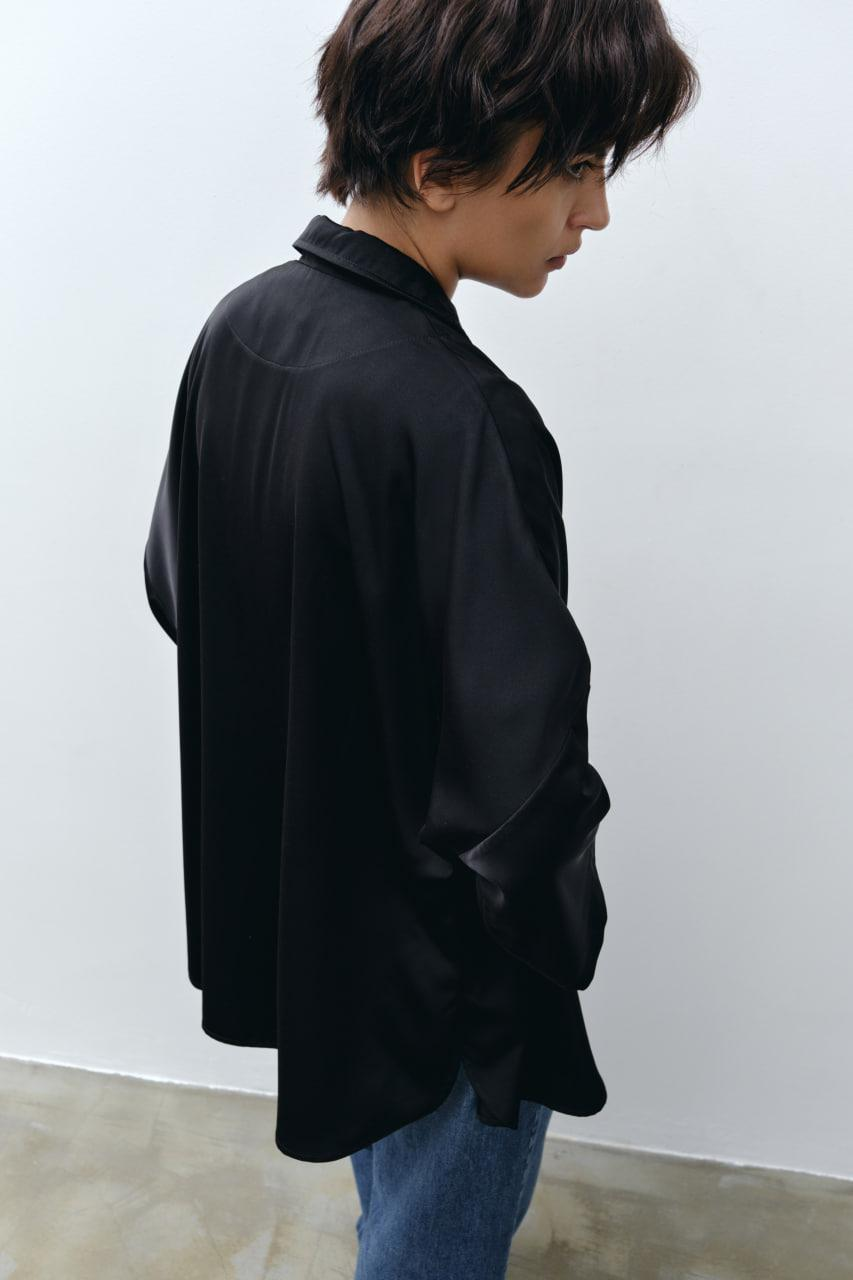 изображение Рубашка-кимоно черная